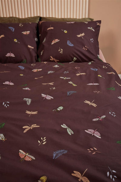 At Home by BeddingHouse Living World Bettwäsche - Aubergine