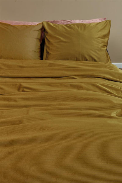 At Home by BeddingHouse Cosy Corduroy Bettwäsche - Ocker