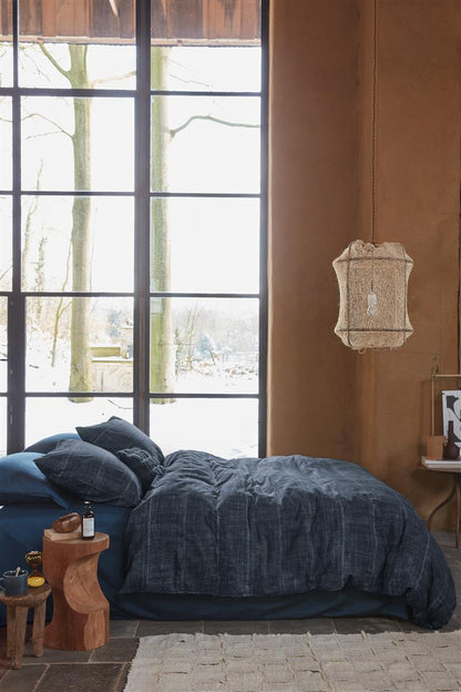 vtwonen Tufted Zierkissen - Dunkelblau