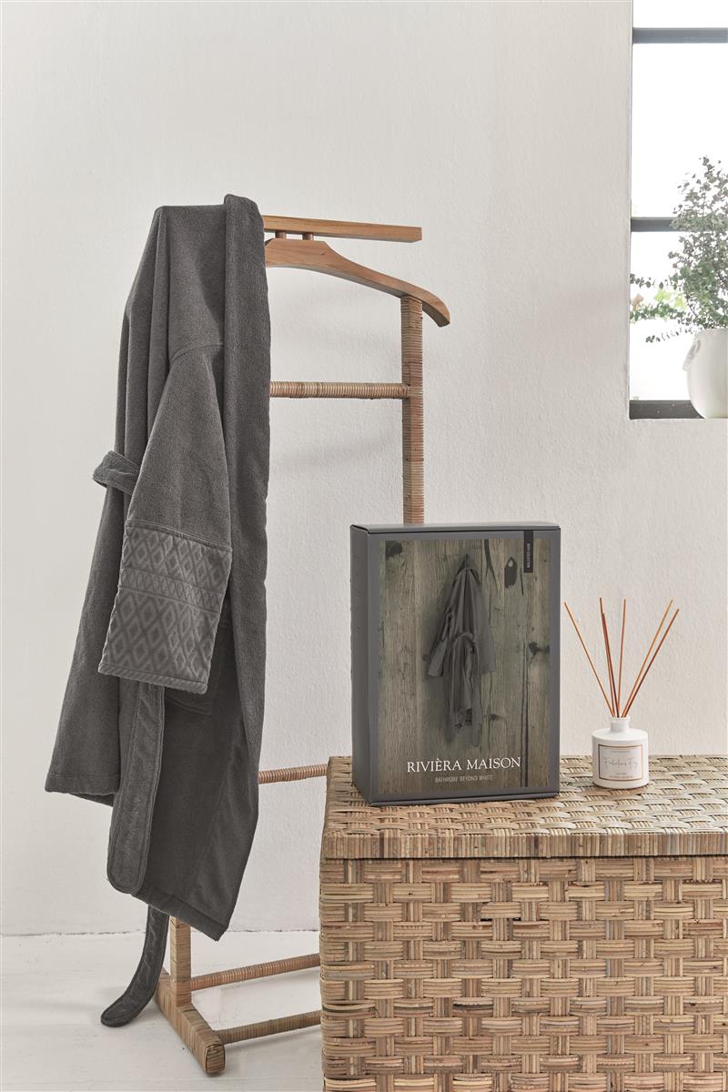 Riviera Maison Beyond Bademantel - Grau