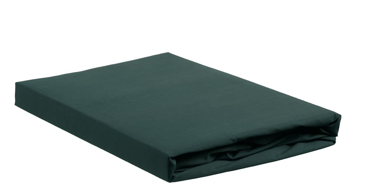Ambiante fitted sheet - Cotton - Dark Green