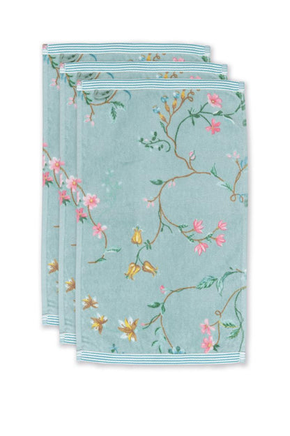Pip Studio Les Fleurs Badtextilien - Blau