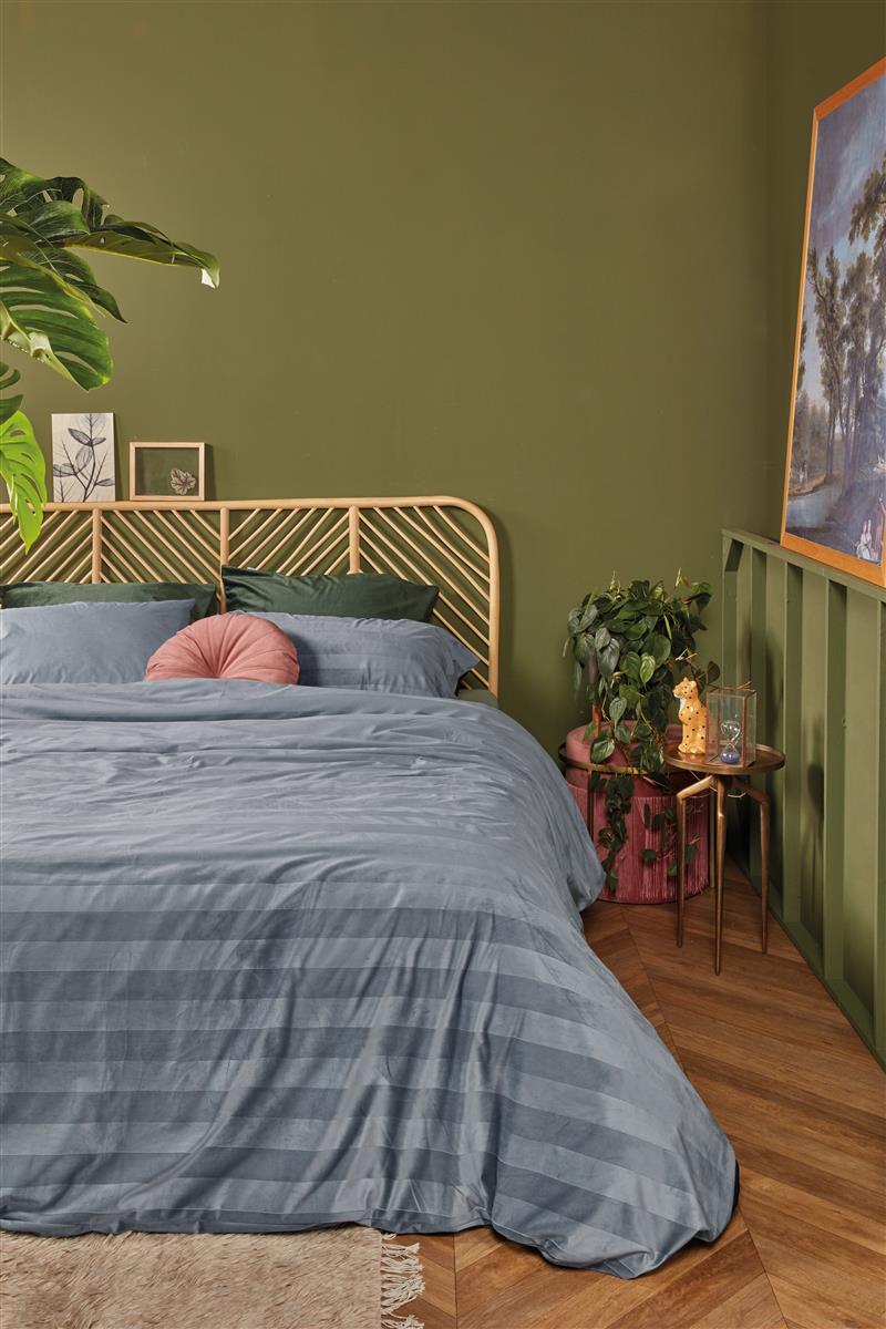 At Home by BeddingHouse Soft Shine Bettwäsche - Blaugrau