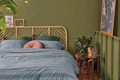 At Home by BeddingHouse Soft Shine Bettwäsche - Blaugrau