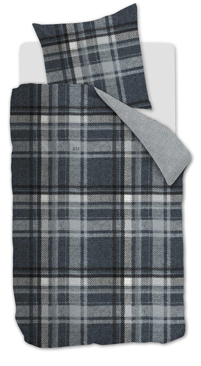 Riviera Maison Cozy Check Bettwäsche - Blau