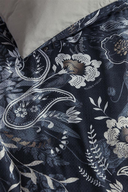 Riviera Maison Floral Paisley Bettwäsche - Dunkelblau