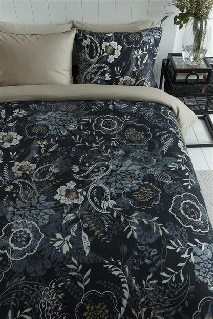 Riviera Maison Floral Paisley Bettwäsche - Dunkelblau