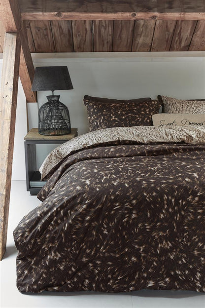 Riviera Maison Fauxy Fur Bettwäsche - Braun