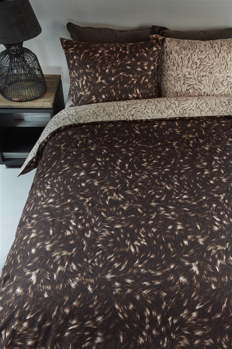 Riviera Maison Fauxy Fur Bettwäsche - Braun