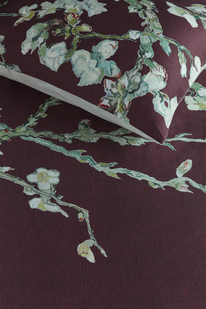 Beddinghouse x Van Gogh Museum Blossom Bettwäsche - Dunkelrot
