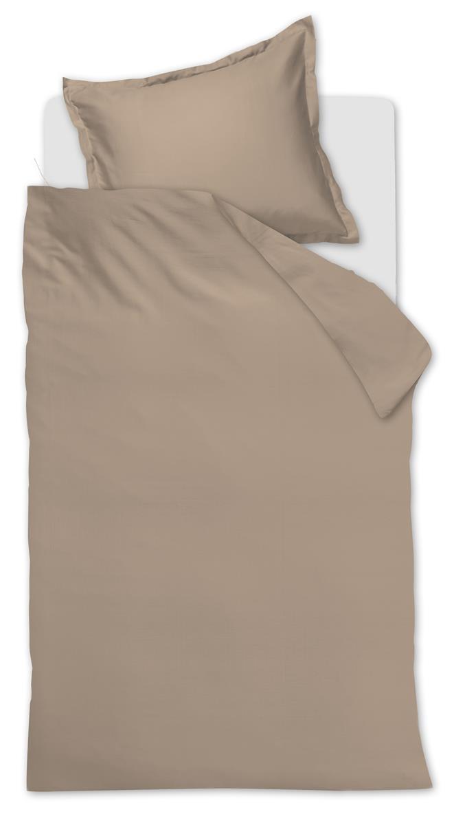 Ambiante Satin Uni Bettwäsche - Taupe