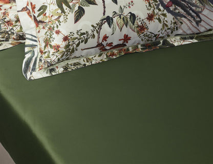 MOOOI spannbettlaken - Baumwollsatin - Grün