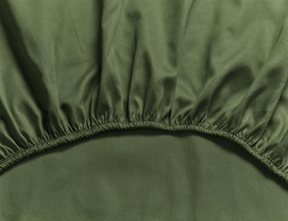 MOOOI spannbettlaken - Baumwollsatin - Grün