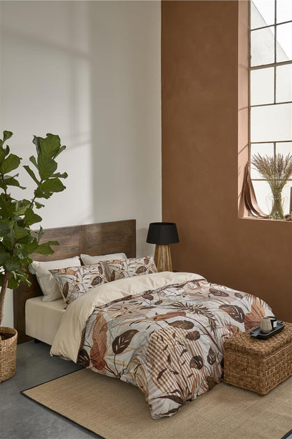 Riviera Maison Sunset Leafs Bettwäsche - Braun