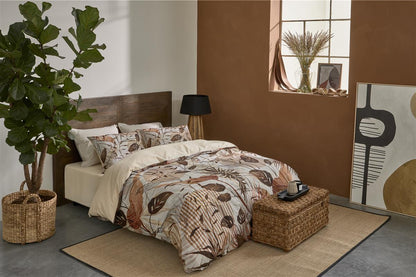 Riviera Maison Sunset Leafs Bettwäsche - Braun