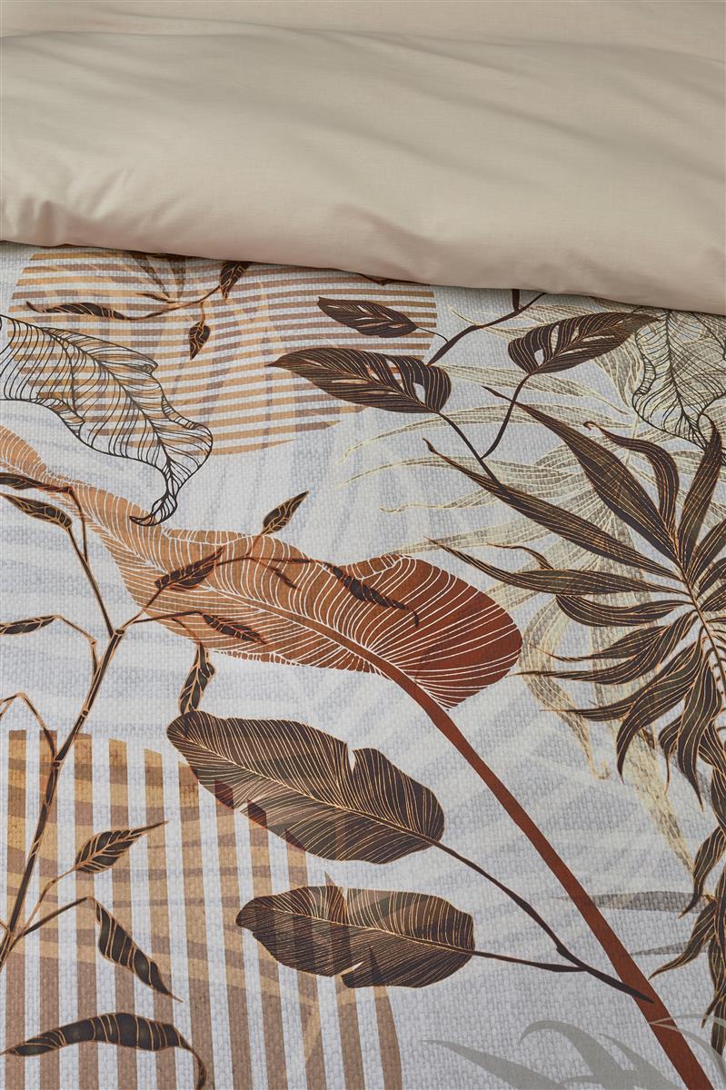 Riviera Maison Sunset Leafs Bettwäsche - Braun