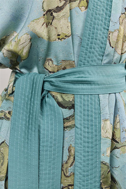 Beddinghouse x Van Gogh Museum Almond Blossom Kimono Badtextilien - Blau