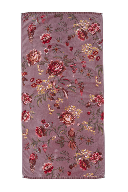 Pip Studio Secret Garden Badtextilien - Hellviolett