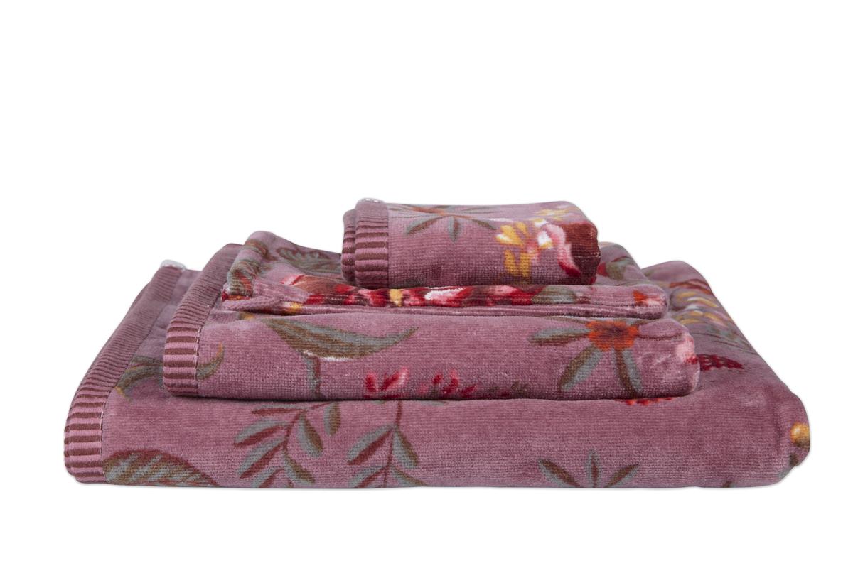 Pip Studio Secret Garden Badtextilien - Hellviolett