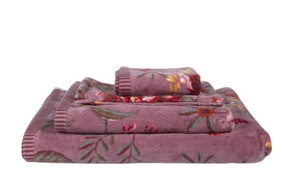 Pip Studio Secret Garden Badtextilien - Hellviolett