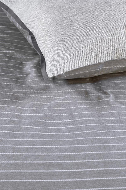 Riviera Maison Pinstripe Bettwäsche - Grau