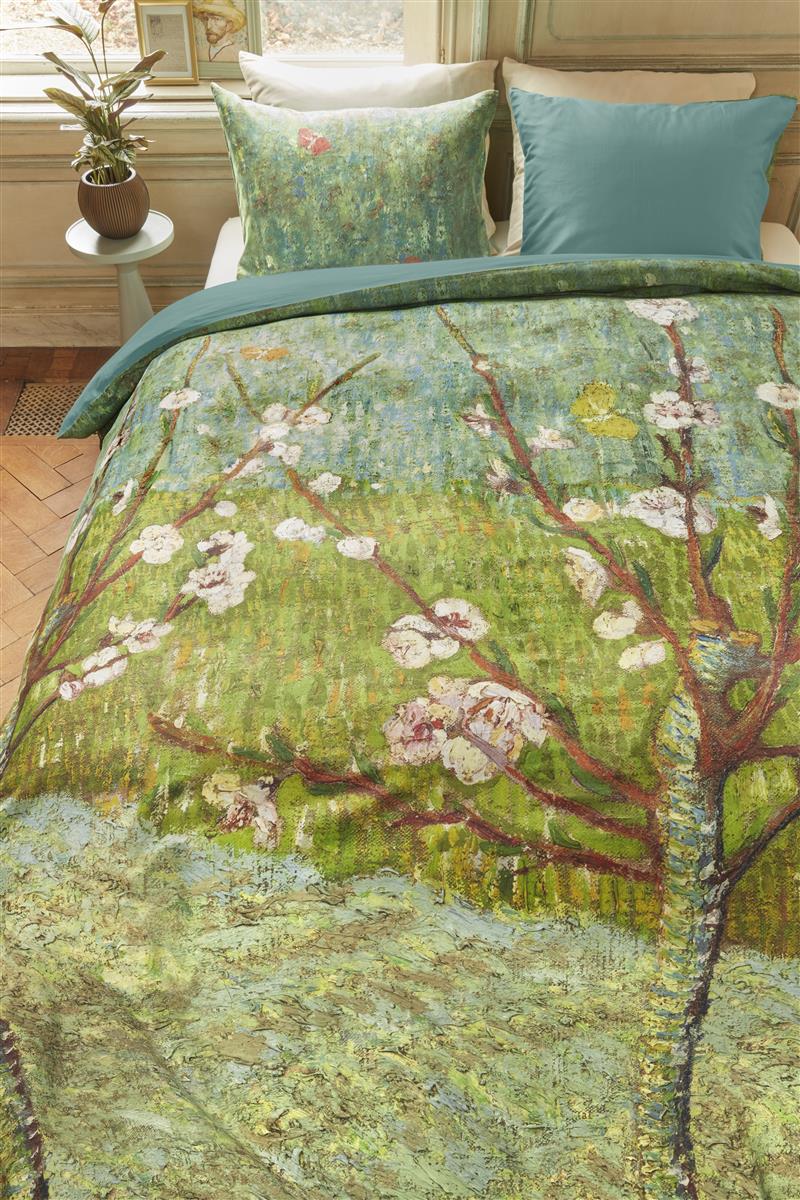 Beddinghouse x Van Gogh Museum Peach Trees Bettwäsche - Grün