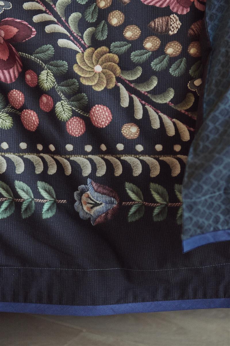 Pip Studio Il Ricamo Bettwäsche - Dunkelblau
