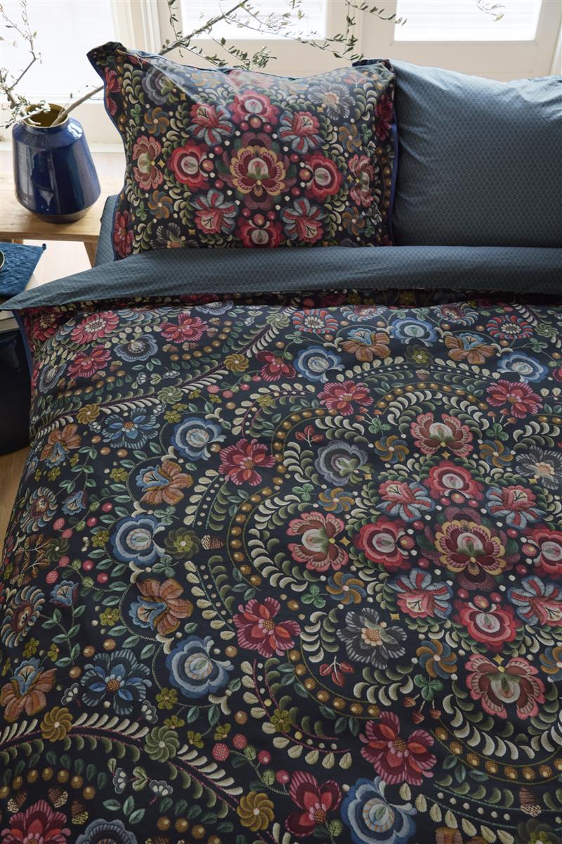 Pip Studio Il Ricamo Bettwäsche - Dunkelblau