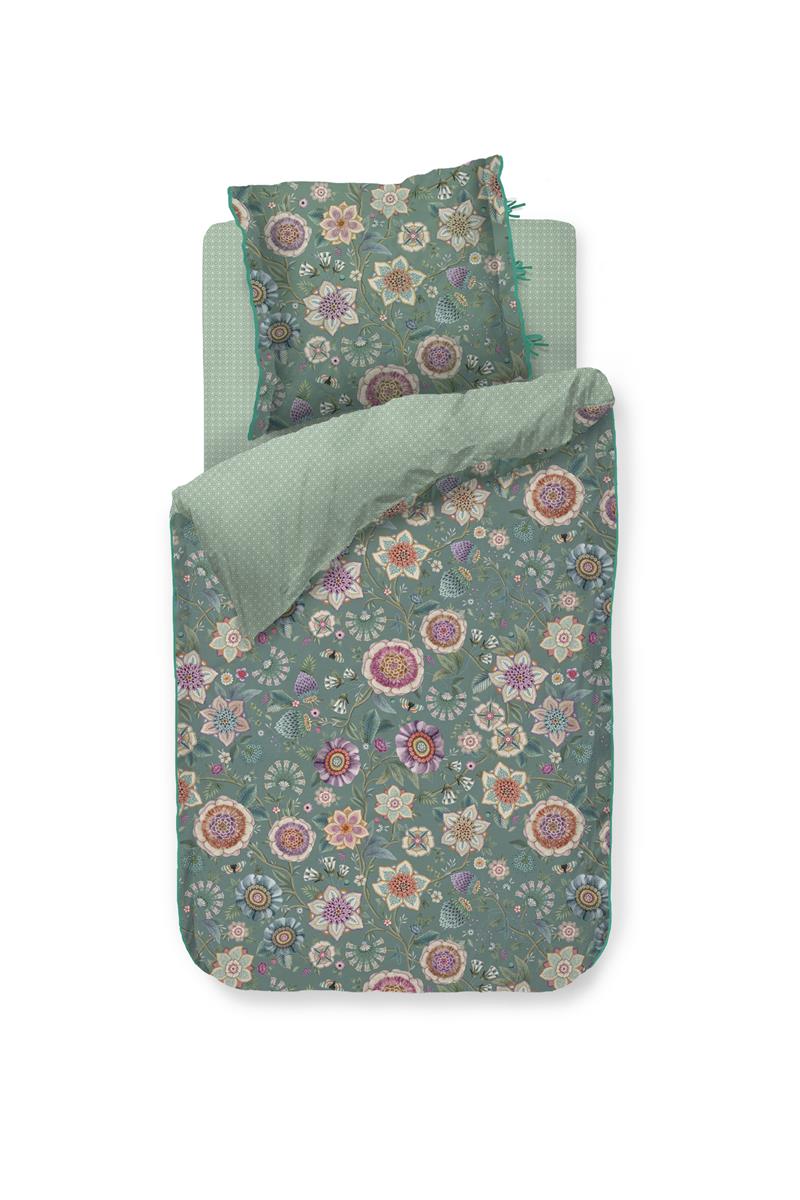 Pip Studio Viva Las Flores Bettwäsche - Grün