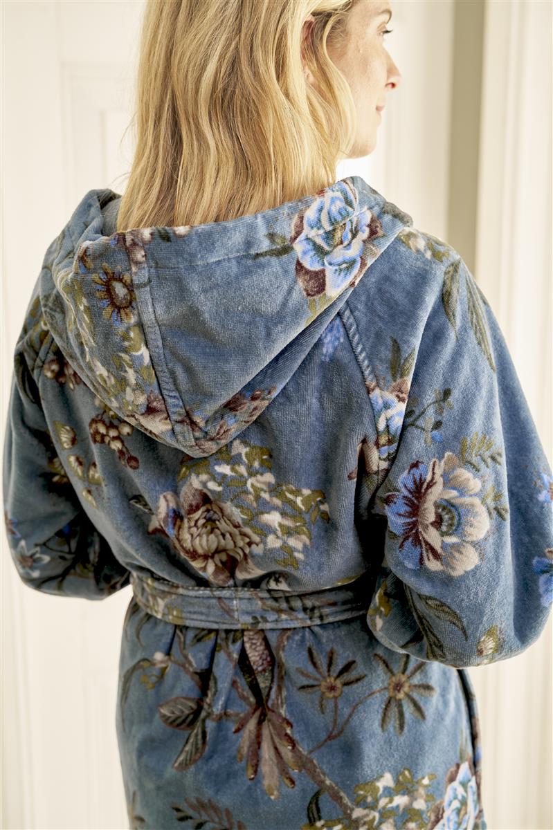 Pip Studio Secret Garden Bademantel - Blau
