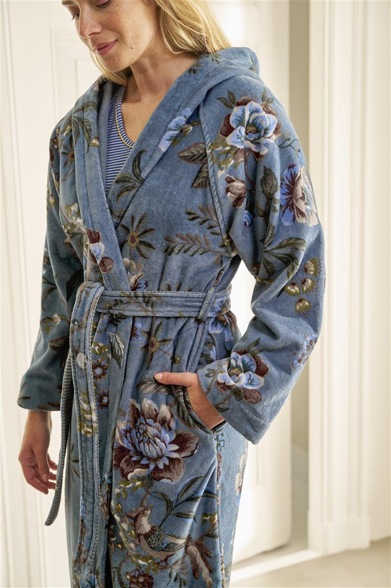 Pip Studio Secret Garden Bademantel - Blau