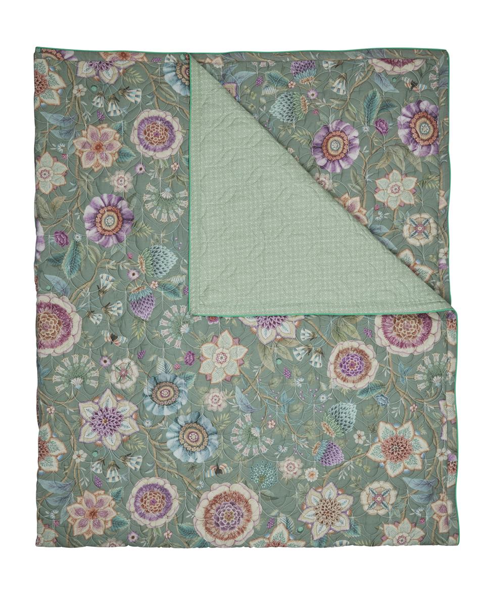 Pip Studio Viva Las Flores Quilt Wohndecken - Grün