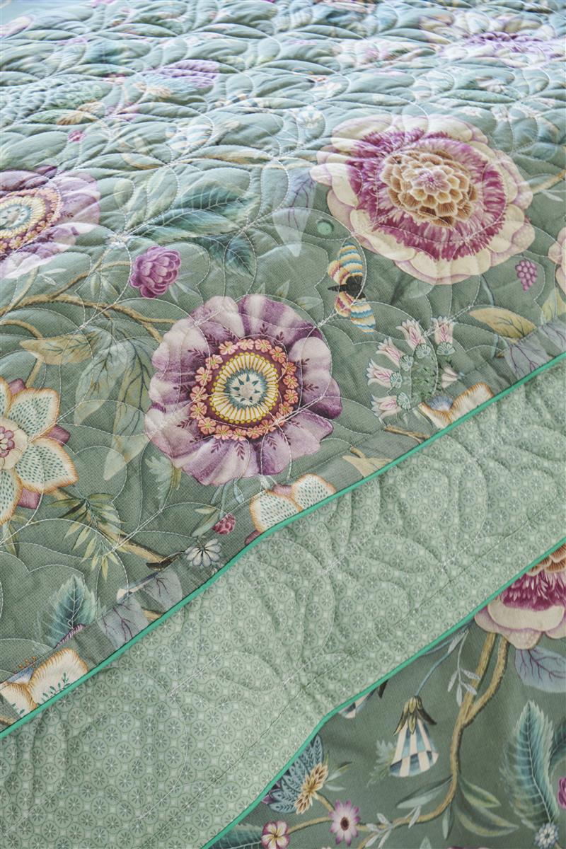 Pip Studio Viva Las Flores Quilt Wohndecken - Grün