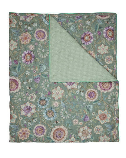 Pip Studio Viva Las Flores Quilt Wohndecken - Grün