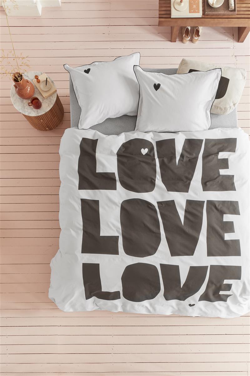 vtwonen Bold Love Bettwäsche - Natur