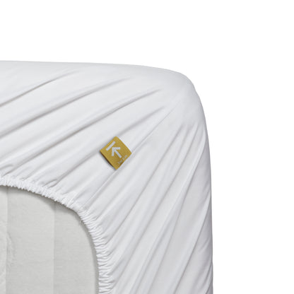Beddinghouse Topper Fitted Sheet - Percale Cotton - White