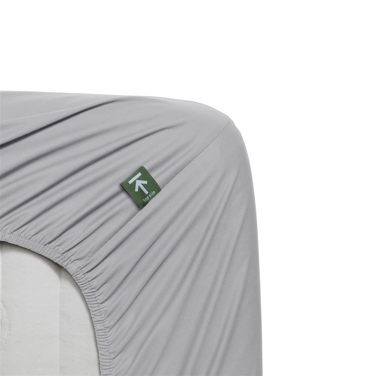 Beddinghouse Splittopper fitted sheet - Percale cotton - Light grey