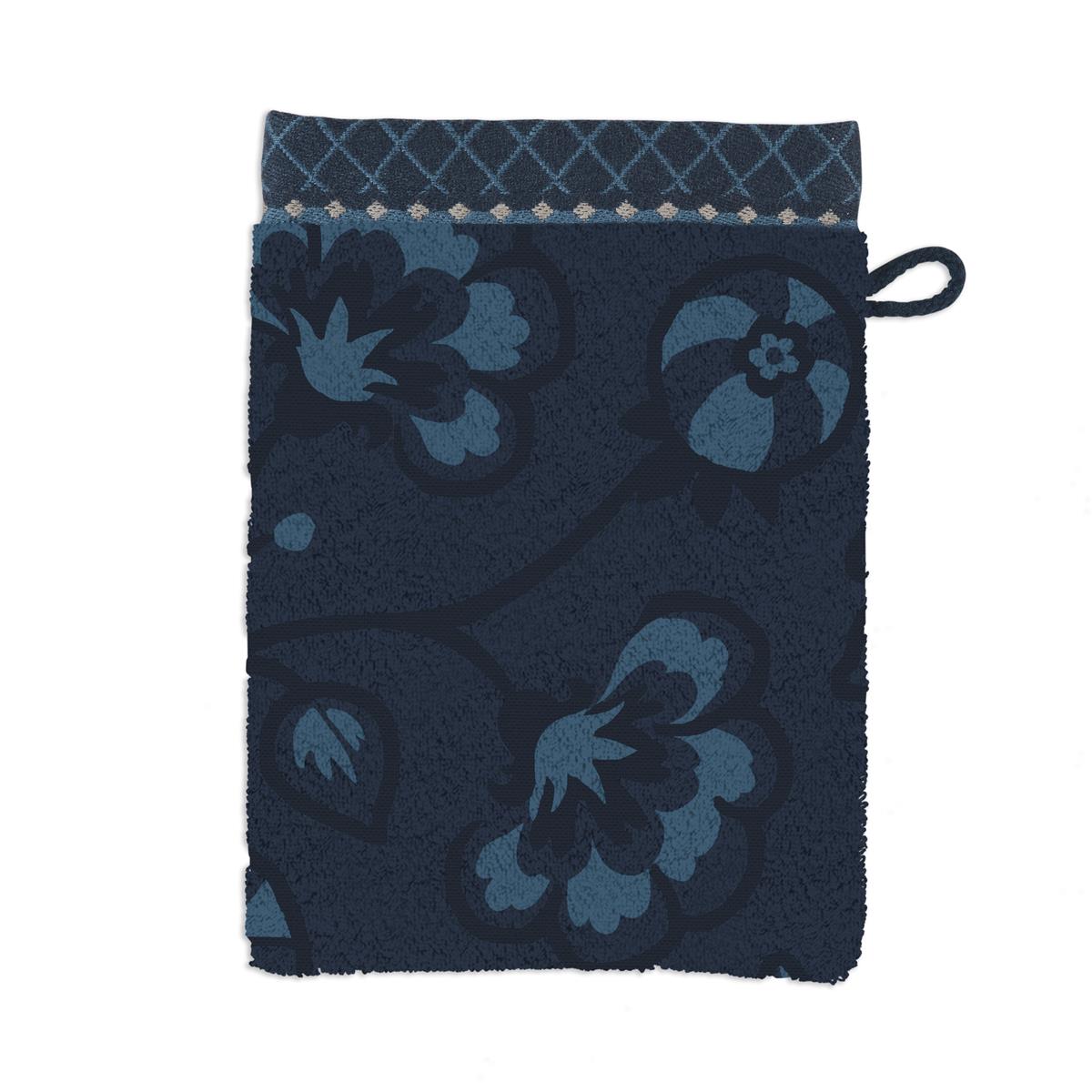 Pip Studio Jasmin Jacquard Badtextilien - Dunkelblau