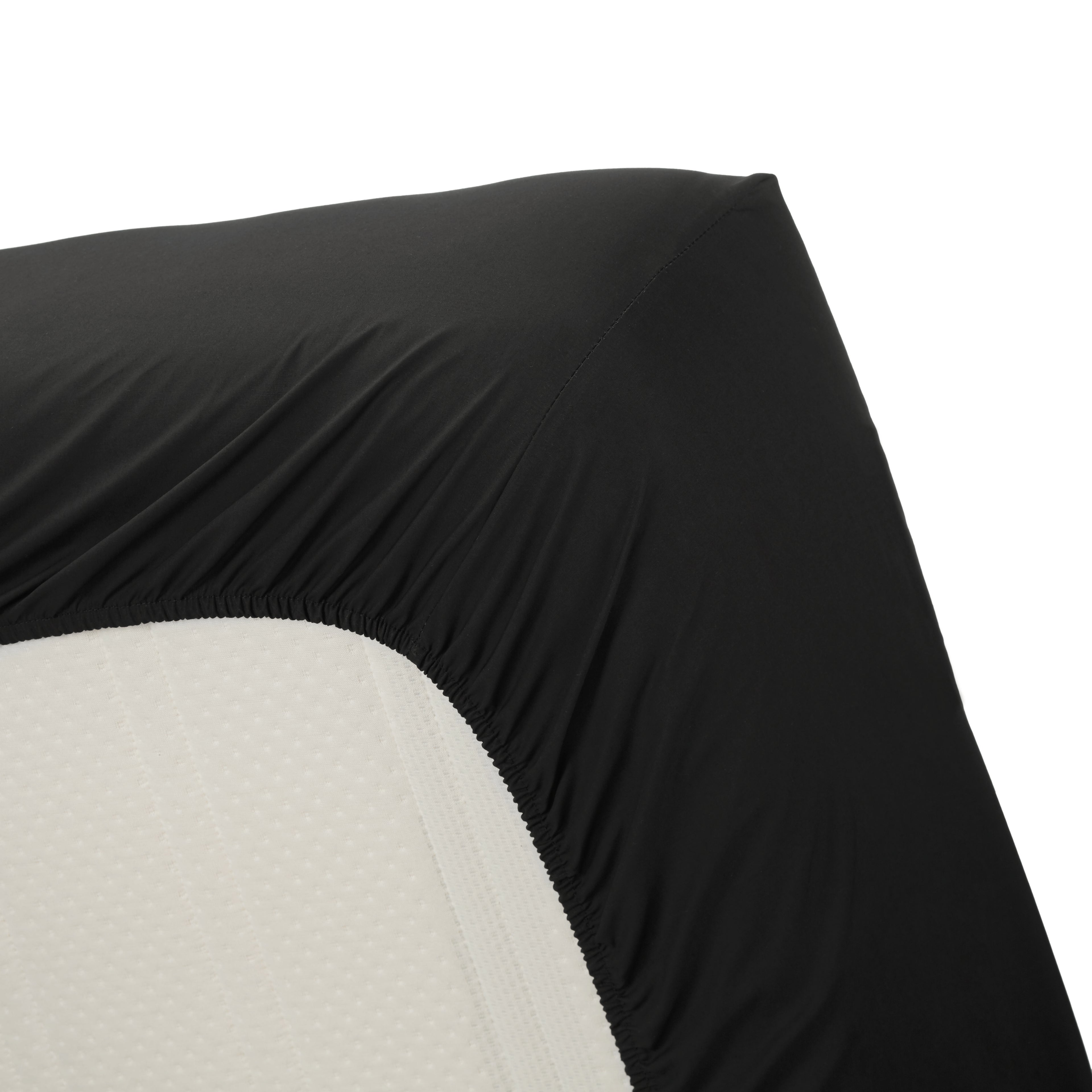 Ambiante Splittopper fitted sheet - Cotton - Black