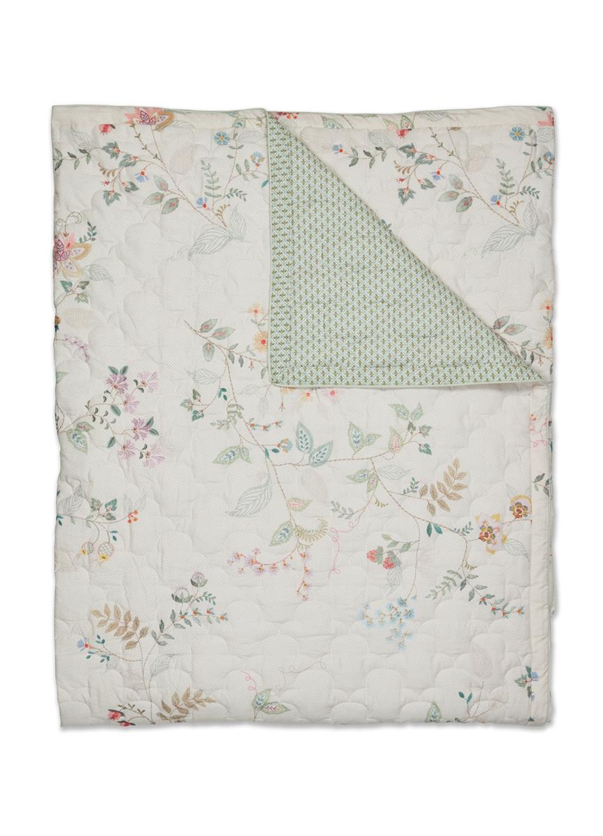 Pip Studio Kili Flower Quilt Wohndecken - Weiß