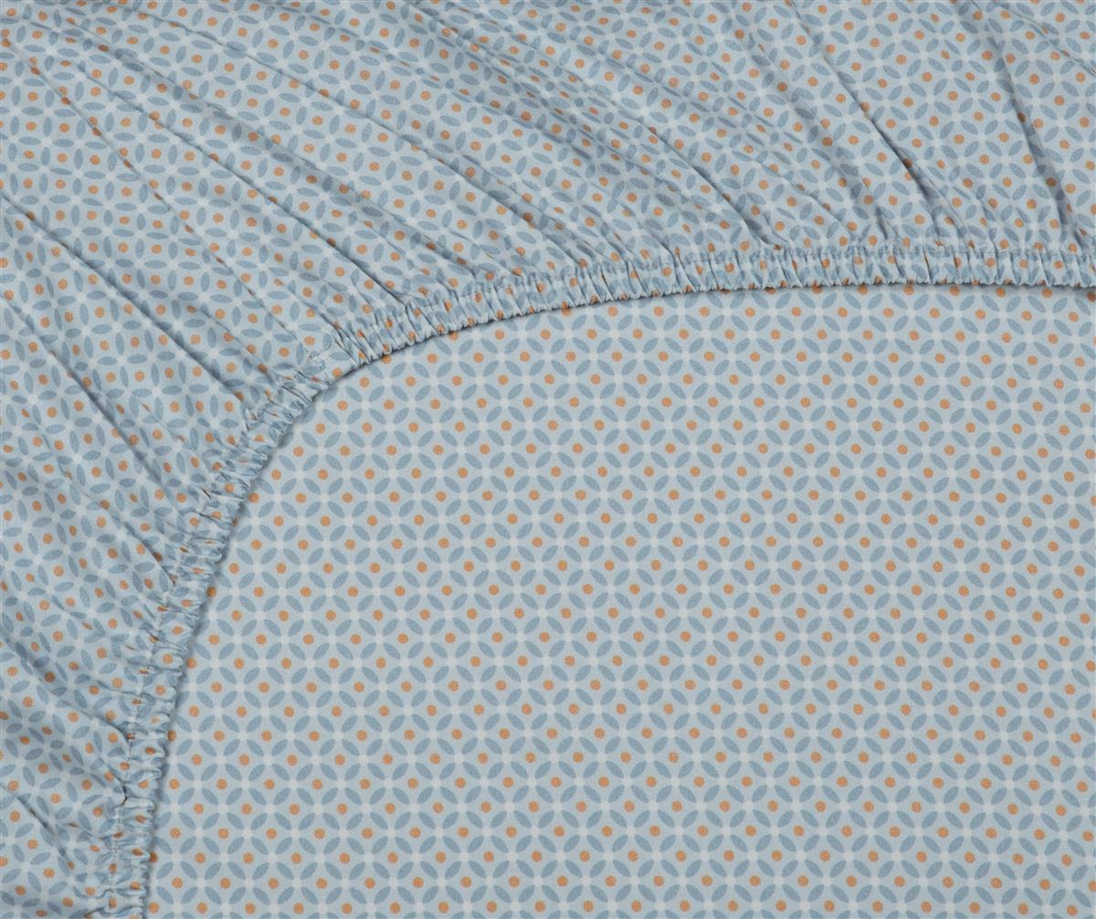Pip Studio spannbettlaken - Perkal Baumwolle - GreyBlue