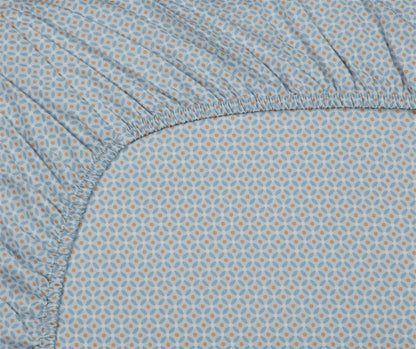 Pip Studio spannbettlaken - Perkal Baumwolle - GreyBlue