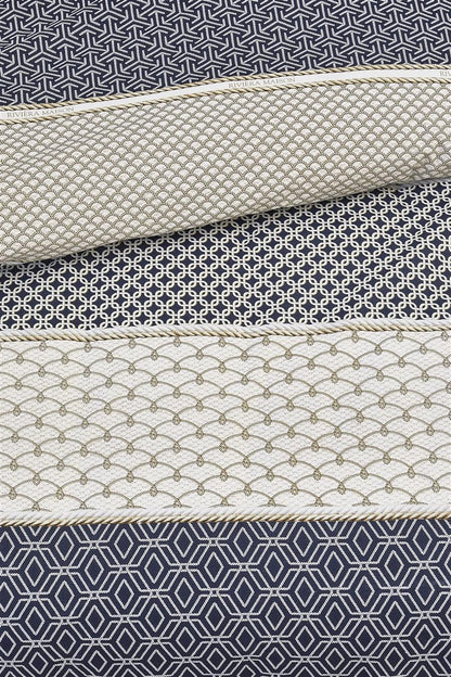 Riviera Maison Ropes Bettwäsche - Marineblau