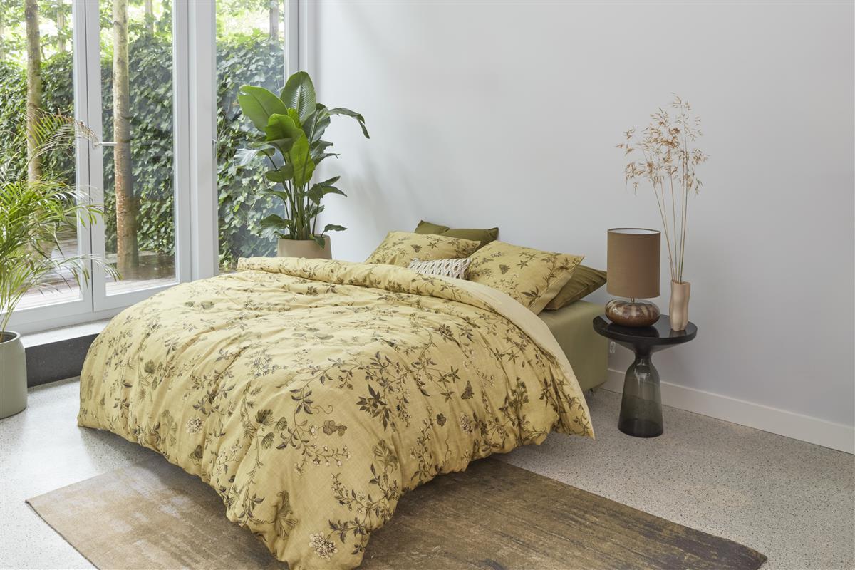 Beddinghouse Charlotte bed linen - olive green