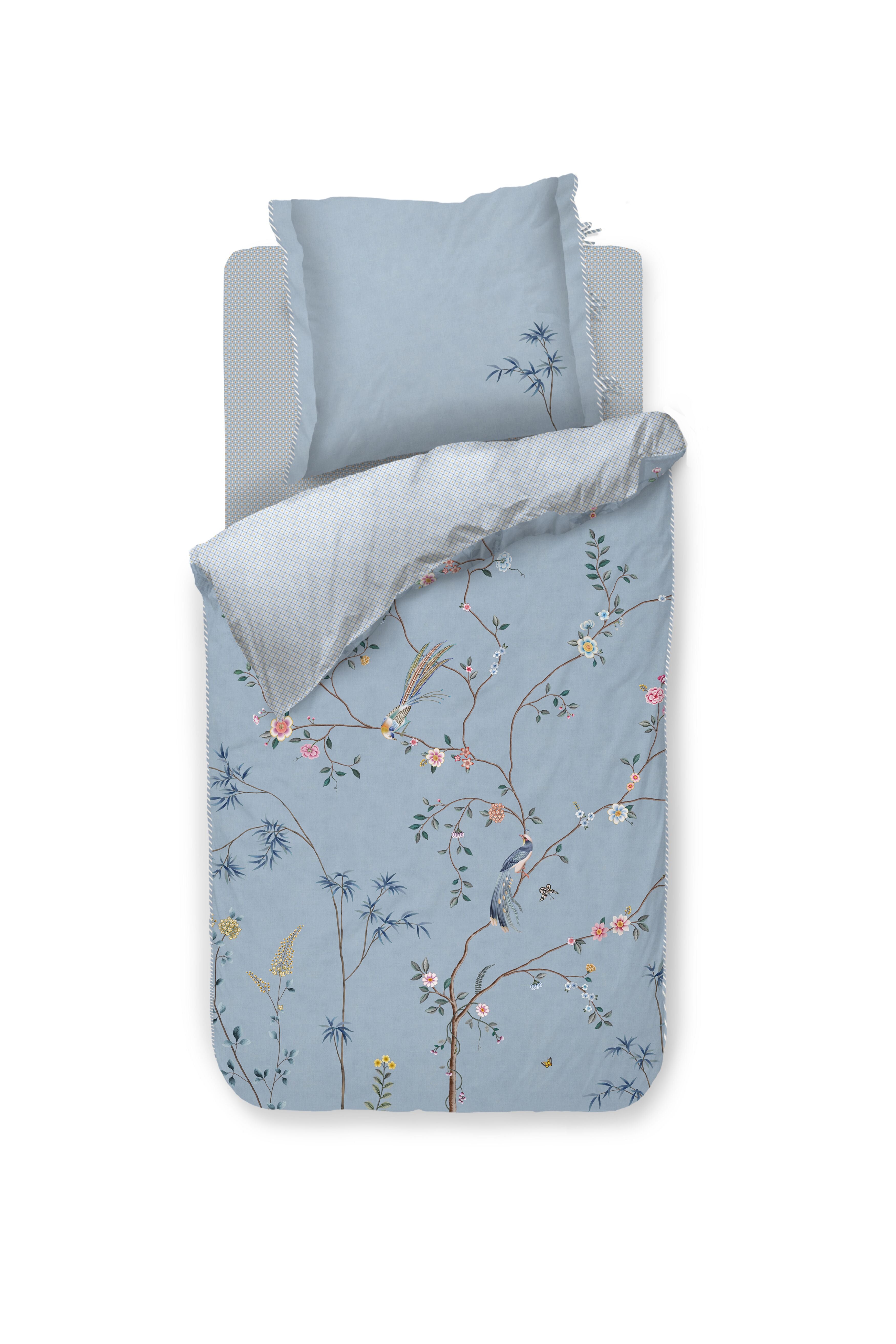 Pip Studio Bamboo Blossom Bettwäsche - Hellblau