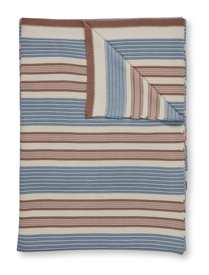 Pip Studio Bonsoir Combistripe Wohndecken - Blau