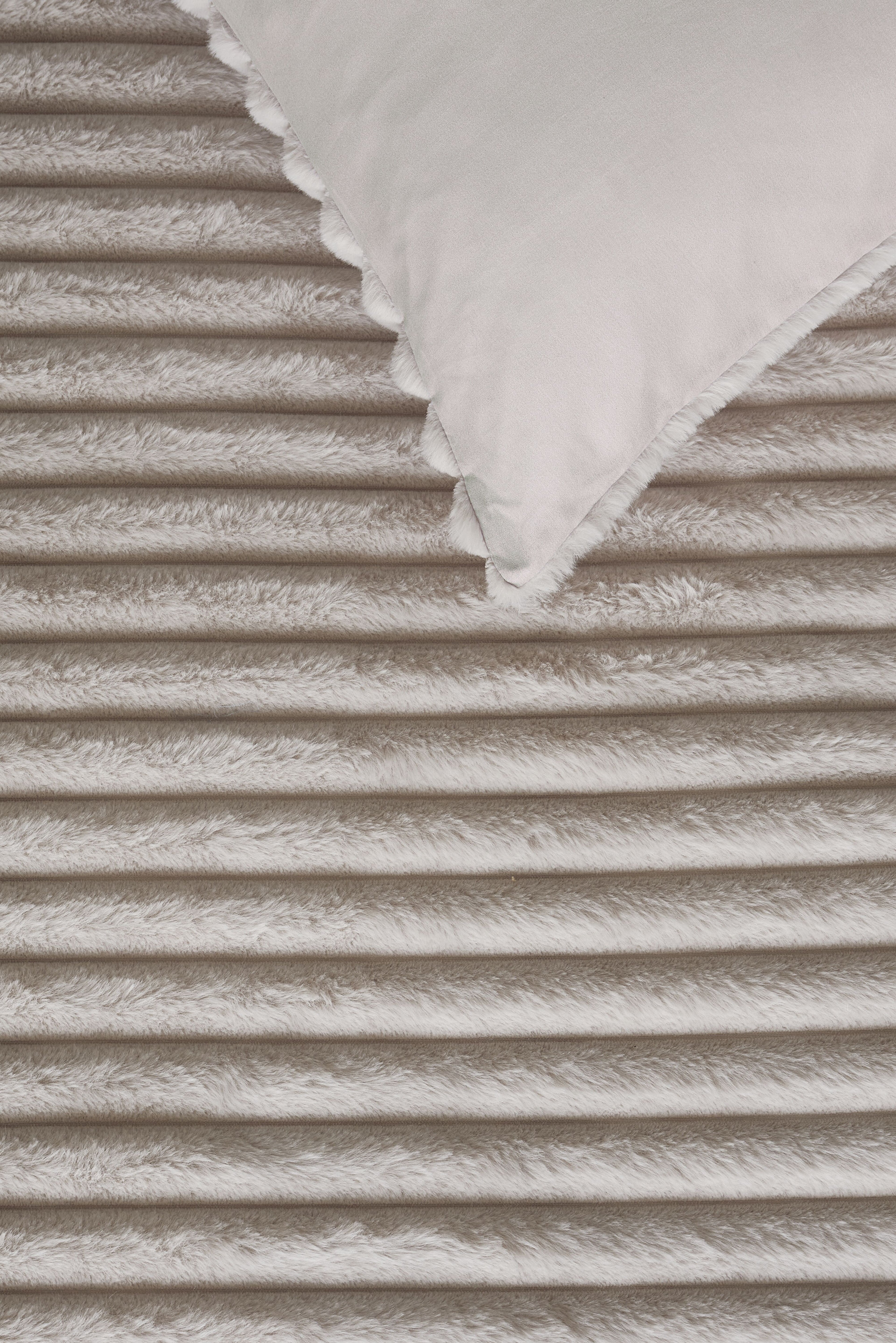 Rivièra Maison Furry Stripes Bettwäsche - Cremefarben