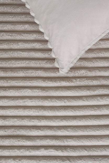 Rivièra Maison Furry Stripes Bettwäsche - Cremefarben