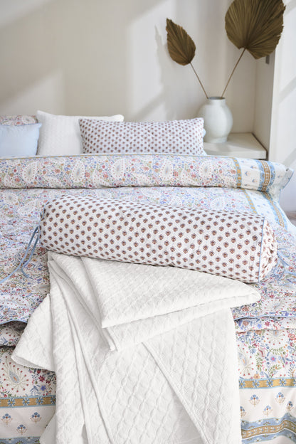 Pip Studio Jaipur Flower Kissen - Hellblau