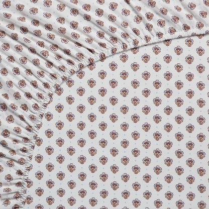 Licht blauw Spannbettlaken - Baumwolle - Hellblau